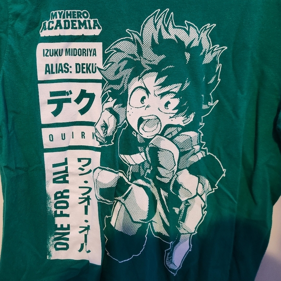 My Hero Academia Deku Blue Shirt Medium - Picture 2 of 3